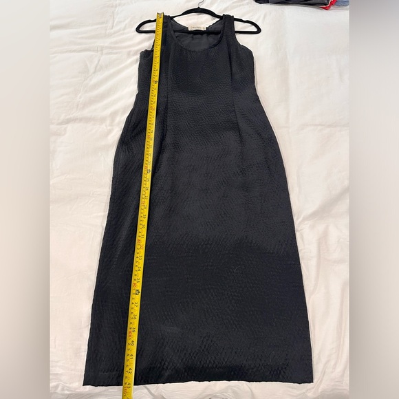 Vintage Calvin Klein Collection- Black Sample Silk Dress - Picture 4 of 7